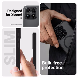Crong Hybrid Matte Magnetic MagSafe vāciņš ierīcei Xiaomi 17, zils