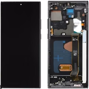 LCD ekrāns Samsung N985/N986 Note 20 Ultra ar skārienjūtīgu ekrānu un rāmi Mystic Black OLED (īstais izmērs)