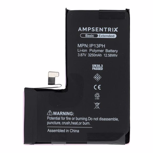 AmpSentrix Basic baterija iPhone 13 Pro (lielas ietilpības 3250 mAh)
