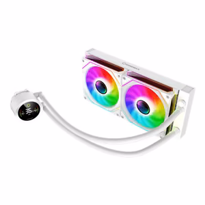 Gamemax CPU Liquid Cooler ICEBURG 240 DIGITAL WH White