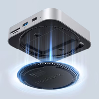 Orico MiniLink 9-in-1 dokstacija ar cietā diska nodalījumu - sudraba krāsā