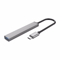 Orico AH-13 USB-C Hub dokstacija 1x USB-A 3.0 + 3x USB-A 2.0 - pelēka