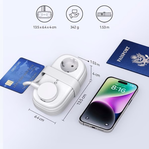 Orico AP3 20W GaN 5in1 strāvas sadalītājs 2x AC + 2x USB-A + 1x USB-C - balts