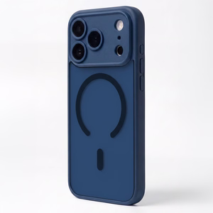 Mag Matt case for iPhone 16 Pro 6,3" dark blue camera protection
