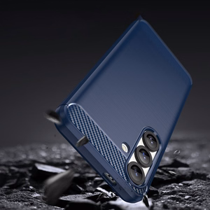 Carbon viedtālruņa apvalks iPhone 16e - zils