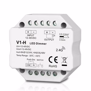 V1-H Controller, 12-48V, 1x 8A, Push-Dimm