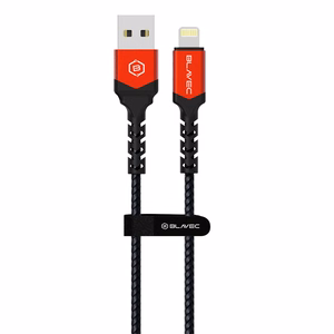 Blavec Cable Raptor braided - USB to Lightning - 2A 3 metres Apple CarPlay (CRA-UL2BR30) black-red