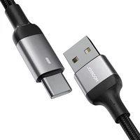 Joyroom Extraordinary Series A10 USB-A / USB-C 3A kabelis 1.2 m - melns
