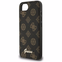 Guess Peony Script Logo magnētiskais viedtālruņa apvalks iPhone 16e - melns