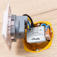 Shelly Qubino Wave PM Mini Smart switch pelēks