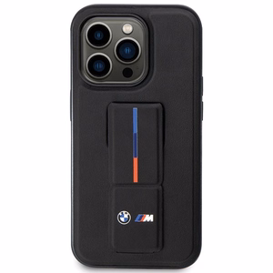 BMW Grip Stand Hot Stamp iPhone 14 Pro macins - Melns