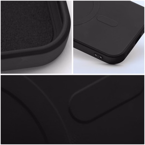 Silikona Mag Cover maciņš modelim iPhone 17 Pro Max / 18 Pro Max, saderīgs ar MagSafe ar kameras aizsardzību – melns