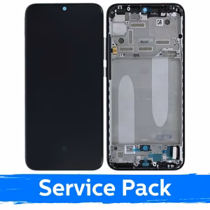 LCD Displejs Saderīgs ar Xiaomi Mi A3 Ar Frame / Kind of Pelēks / (Service Pack)