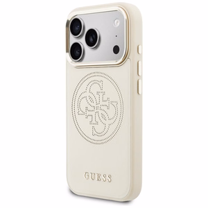 Guess Perforated 4G MagSafe Case for iPhone 17 Pro Max - Beige