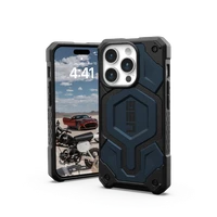 UAG Monarch Pro apvalks ar MagSafe iPhone 15 Pro - tumši zils