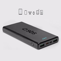 Portatīvais lādētājs SBS TTBB10000FASTPD20K 10000 mAh 20W ar Power Delivery - melna