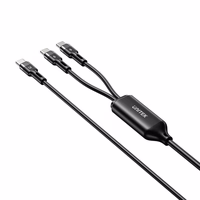 UNITEK USB-C 2-in-1 PD 100W SILICONE CABLE 1.8M