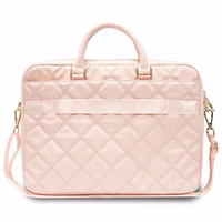 Guess Quilted 4G soma 16" klēpjdatoram - rozā