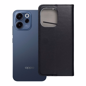 Atverams Smart Case Book maciņš Oppo Reno 15F, melns