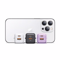 USAMS Tīkla lādētājs 1xUSB+1xUSB-C PD30W 3A (tikai galviņa) PD3.0 Fast Charging melns X-ron Series CC189TC01 (US-CC189)