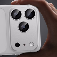 Benks rūdītais stikls Glass Warrior metāla integrēts lēcas aizsargs (C069) Iphone 17 Pro (3 lēcas) zils