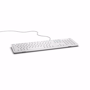 DELL KB216 tastatūra USB QWERTY US International balta