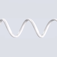 Dudao L25ST 5 A USB-A - USB-C kabelis with Soft Silicone Braid 1 m - balts