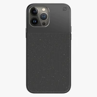 ATOM STUDIOS maciņš SPLIT WOOD FIBRE MAGSAFE IPHONE 13 PRO MAX melns