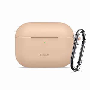Tech-Protect Силиконовый чехол Hook для AirPods Pro - бежевый