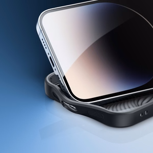 Bruņots apvalks iPhone 14 Pro saderīgs ar MagSafe Dux Ducis Aimo Mag - melns