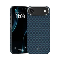 Benks magnētiskais Armor Air Armor Grid Kevlar viedtālruņa apvalks ar metāla rāmi 600D (0068) Iphone 17 Air zils