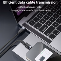 Yesido Kabelis CA160 austa - Type C uz Type C - PD 60W 1,2 metri melns