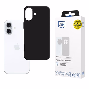3mk Matt Case Pro viedtālruņa apvalks Apple iPhone 16 Plus - matēta melna