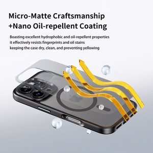 Rock Guard Touch Matte Series Magnētiskais viedtālruņa apvalks Iphone 16 Pro Max zils