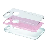 Glitter 3in1 case for iPhone 16e / 17e pink