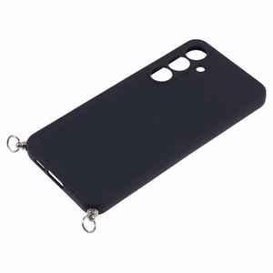 Samsung Galaxy A17 5G / A17 4G Case with Fiber Lining and Crossbody Strap - Black