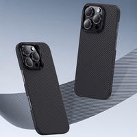 Benks Magnētiskais aizsargapvalks Air Kevlar ar PC rāmi 600D (E065) paredzēts iPhone 16 Pro melns