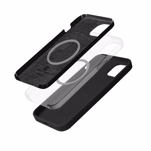 Crong Color Cover Magnetic vāciņš ierīcei iPhone 14 Plus, saderīgs ar MagSafe, melns