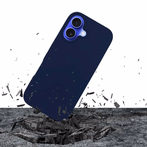 3mk Silicone viedtālruņa apvalks iPhone 16 Plus - tumši zils