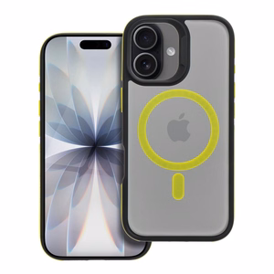 NEO viedtālruņa apvalks IPHONE 17, saderīgs ar MagSafe, dzeltens
