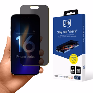 Matēta privātuma plēve 3mk Silky Matt Privacy iPhone 16 Pro Max