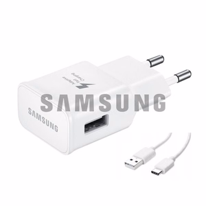 Зарядное устройство Samsung TA200NWE белый 15W (в упаковке) + кабель Type-C 100% оригинал