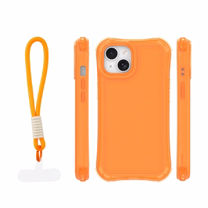 Safepop maciņš ar siksniņu priekš iPhone 14 6,1" oranžs