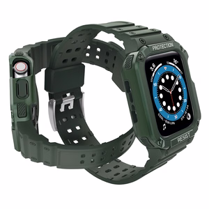 Aizsargājošā laikpulksteņa siksna Apple Watch 38/40/41mm – korpusa aizsardzības siksna – zaļa