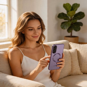 Tech-Protect MagFlex MagSafe Case for Samsung Galaxy A37 5G - Transparent Purple
