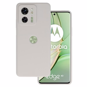 Viedtālruņa apvalks ar Silikona vieglo titāna krāsu Motorola Edge 40 5G