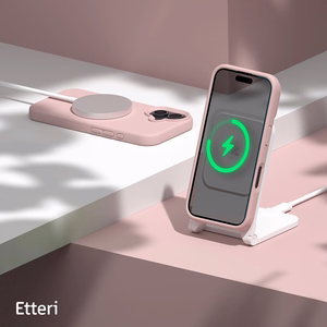 Etteri Silikona mag futrālis iPhone 16 Plus 6,7" gaiši rozā krāsā