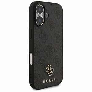 GUESS viedtālruņa apvalks IPHONE 17, saderīgs ar MagSafe GUHMP17SP4SM4MK (PU 4G Small 4G un Classic), melns
