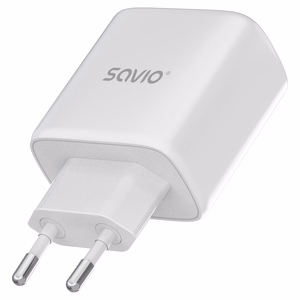 Savio LA-12 mobilo ierīču lādētājs universāls balts AC ātrā uzlāde
