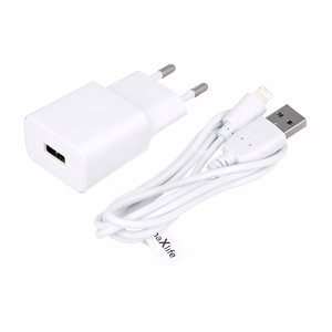 Maxlife MXTC-01 lādētājs 1x USB 1A balts + Lightning kabelis